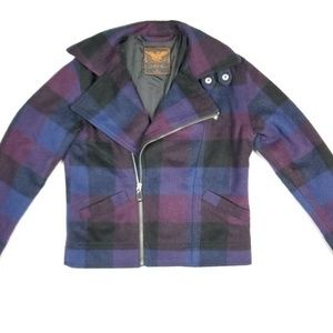 Levis Women's Wool Blend Jacket Size XS Plaid